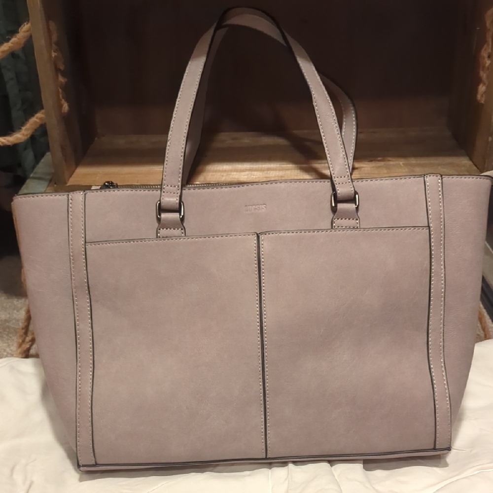 NWOT Elegant Taupe Tote Bag